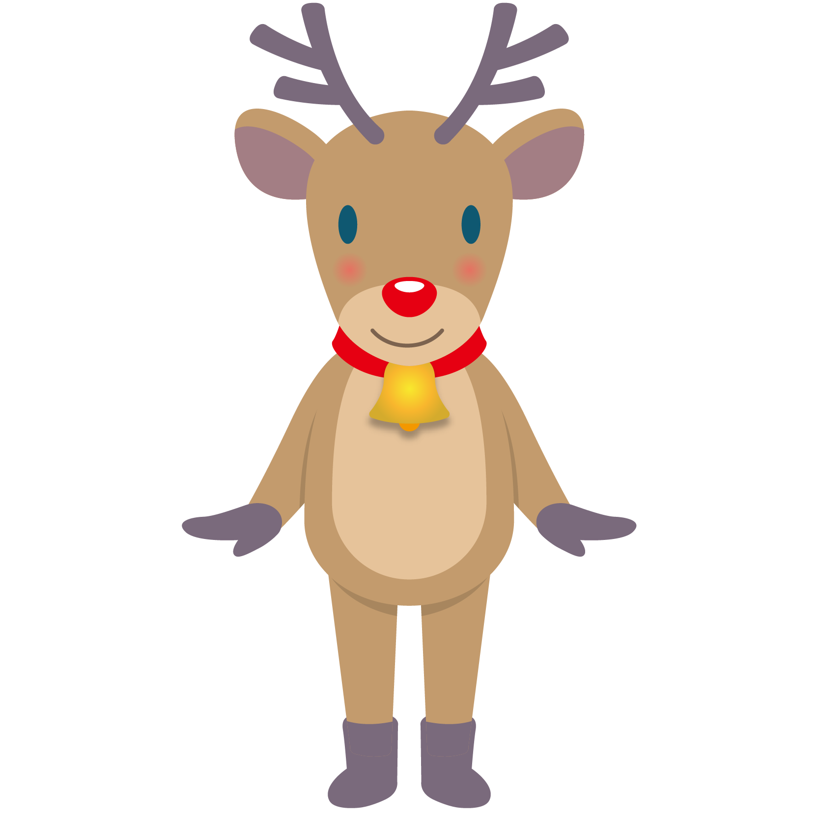 商用フリー・無料イラスト_クリスマス_トナカイ(Christmas/reindeer)03