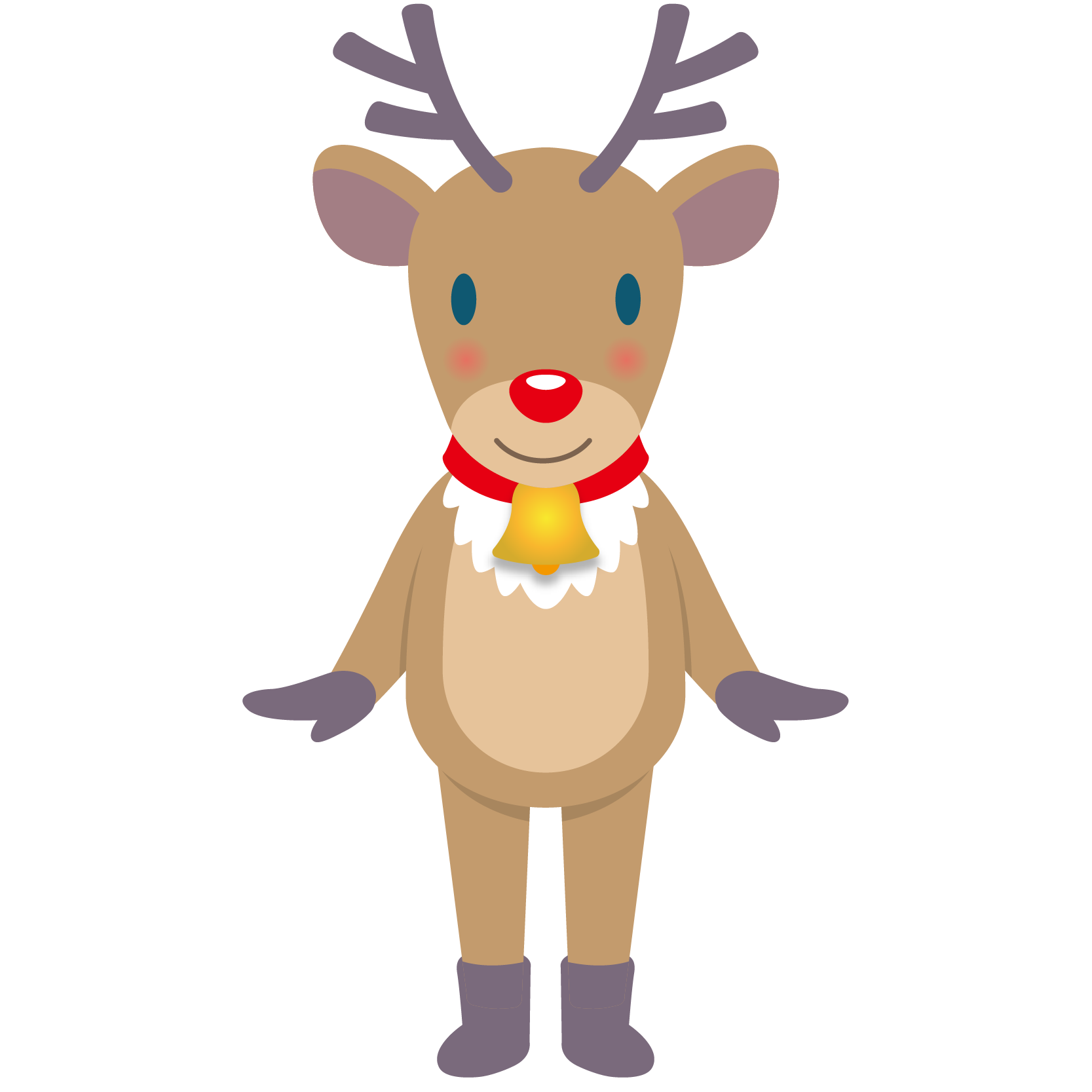 商用フリー・無料イラスト_クリスマス_トナカイ(Christmas/reindeer)05