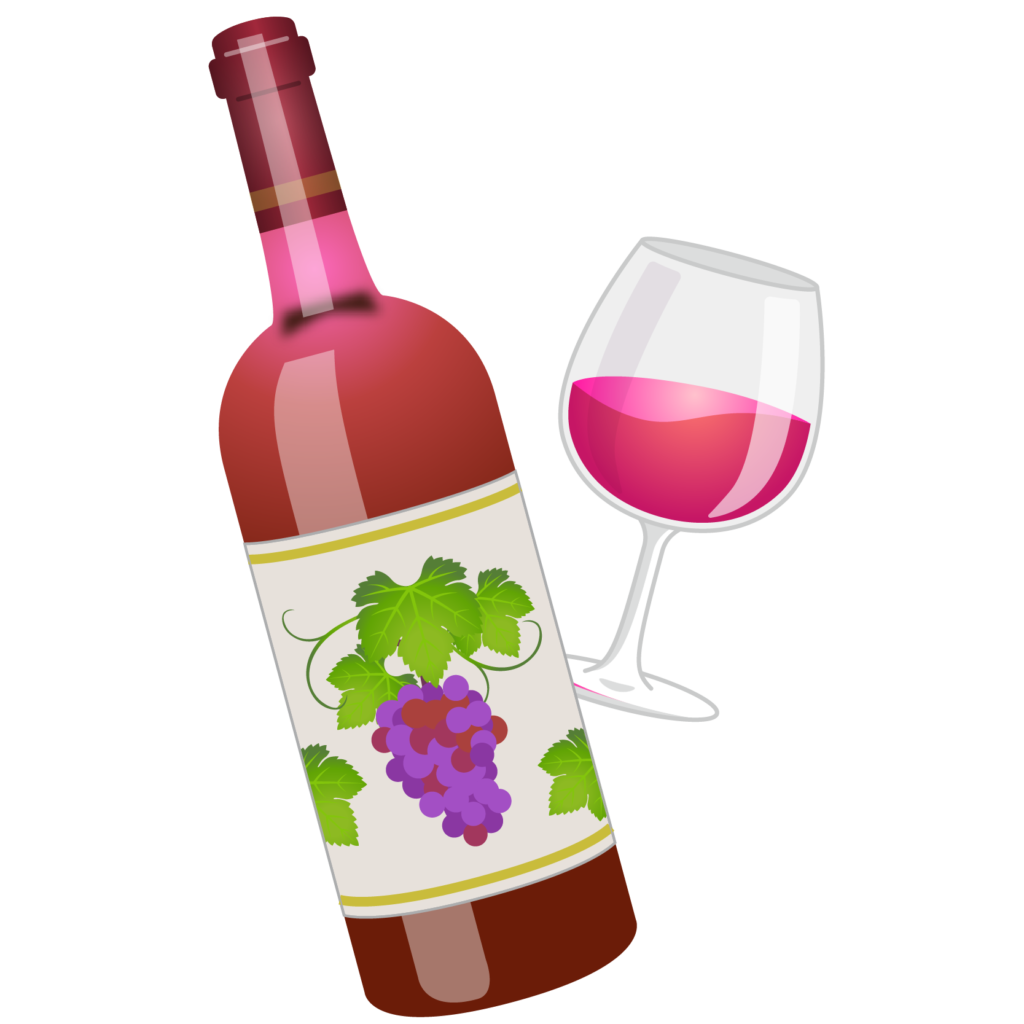 商用フリー無料イラスト ワインボトル グラスロゼ ボルドーbordeaux Wine012 商用ok フリー素材集 ナイスなイラスト