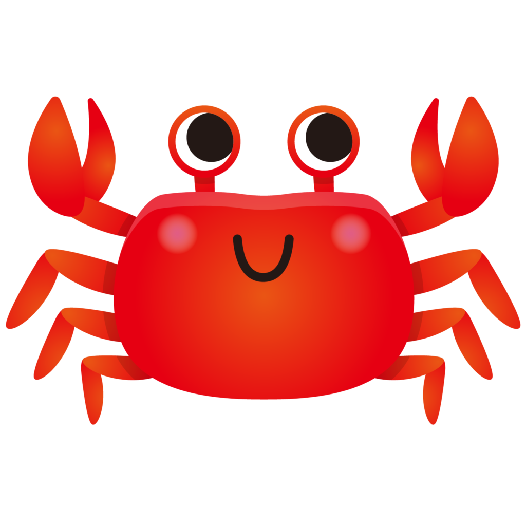 商用フリー 無料イラスト 赤いかに 蟹 のイラスト Crab001 商用ok フリー素材集 ナイスなイラスト