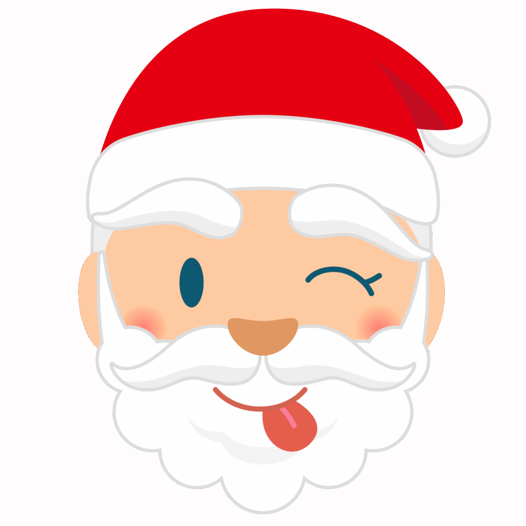 クリスマス_サンタクロース_顔_てへぺろ