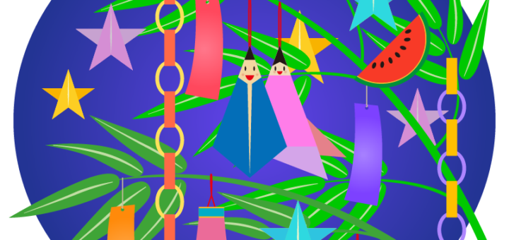 商用フリー・無料イラスト_7月_七夕文字_july_tanabata024 | 商用OK!フリー素材集「ナイスな …