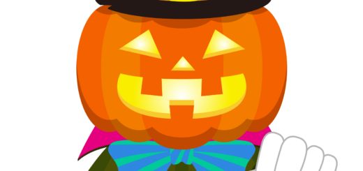 商用フリーイラスト_無料_10月_ハロウィン_ジャックオーランタン_かぼちゃ_コスプレ_halloween_上半身