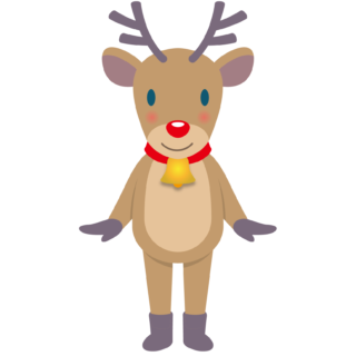 商用フリー・無料イラスト_クリスマス_トナカイ(Christmas/reindeer)03