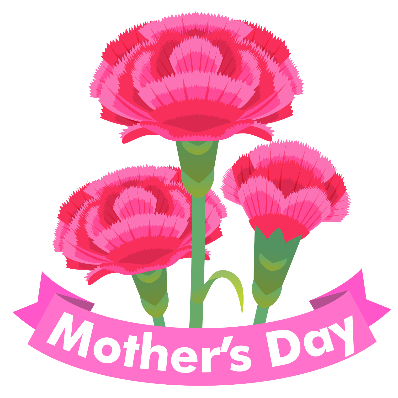 商用フリー 無料イラスト 5月母の日 カーネーション Mothersday012 商用ok フリー素材集 ナイスなイラスト