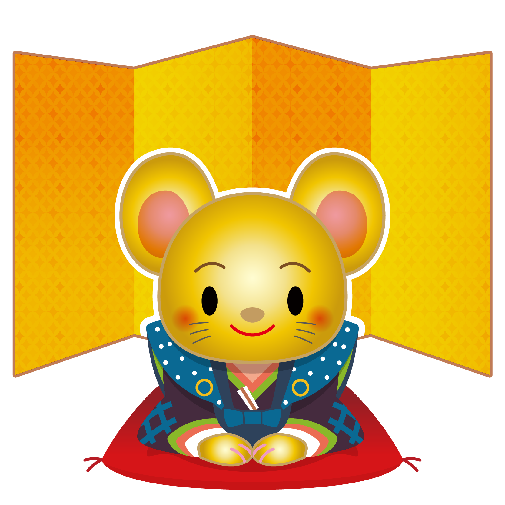 商用フリー 無料イラスト 干支 年賀 子年 鼠 ねどし ねずみどし Ne022 商用ok フリー素材集 ナイスなイラスト
