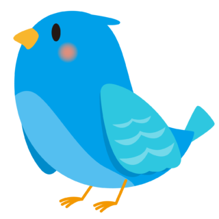 商用フリー・無料イラスト_幸せの青い鳥のイラスト_Happy blue bird001