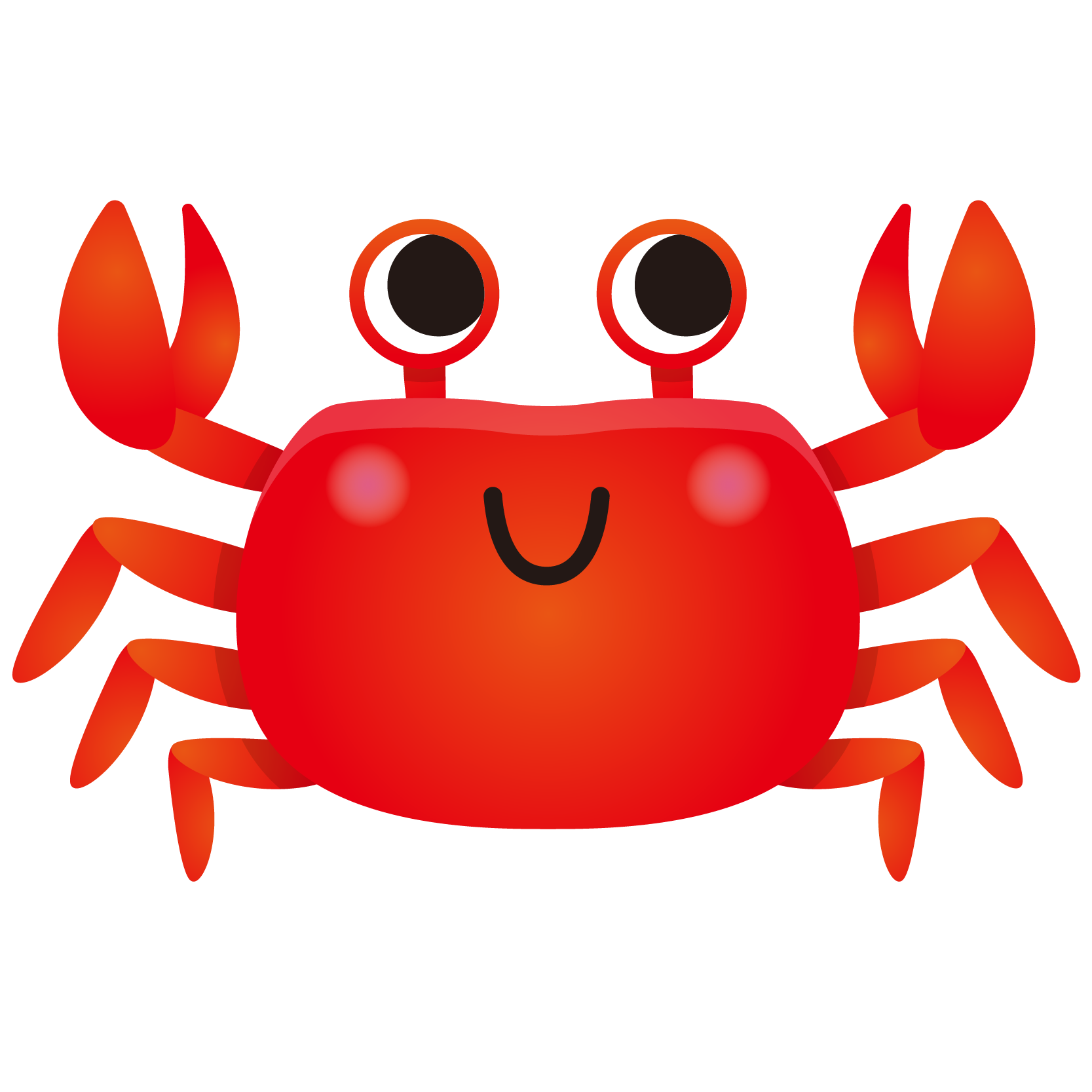 商用フリー 無料イラスト 赤いかに 蟹 のイラスト Crab001 商用ok フリー素材集 ナイスなイラスト