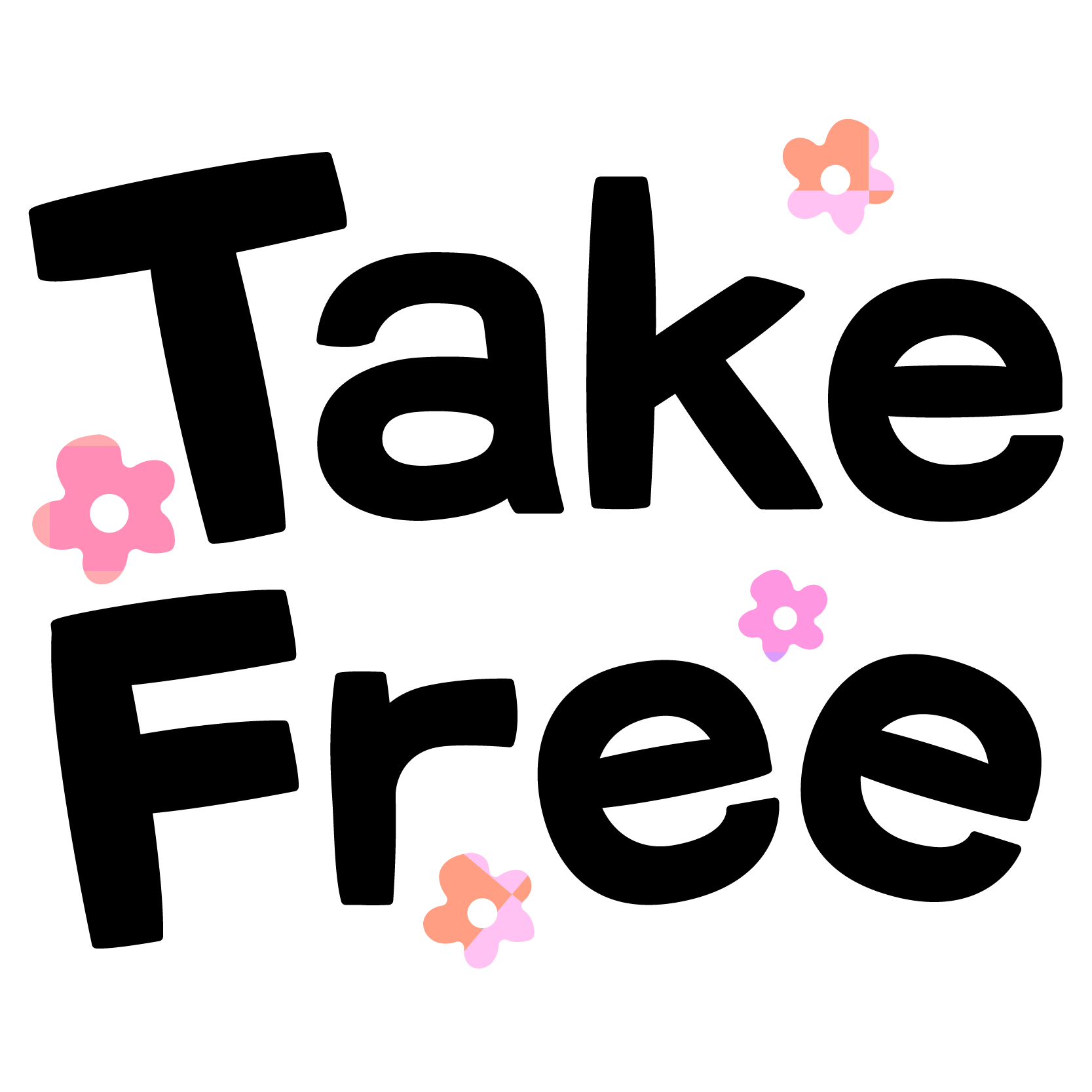 商用フリー 無料イラスト テイクフリー文字 黒 ブラック Takefree001 商用ok フリー素材集 ナイスなイラスト
