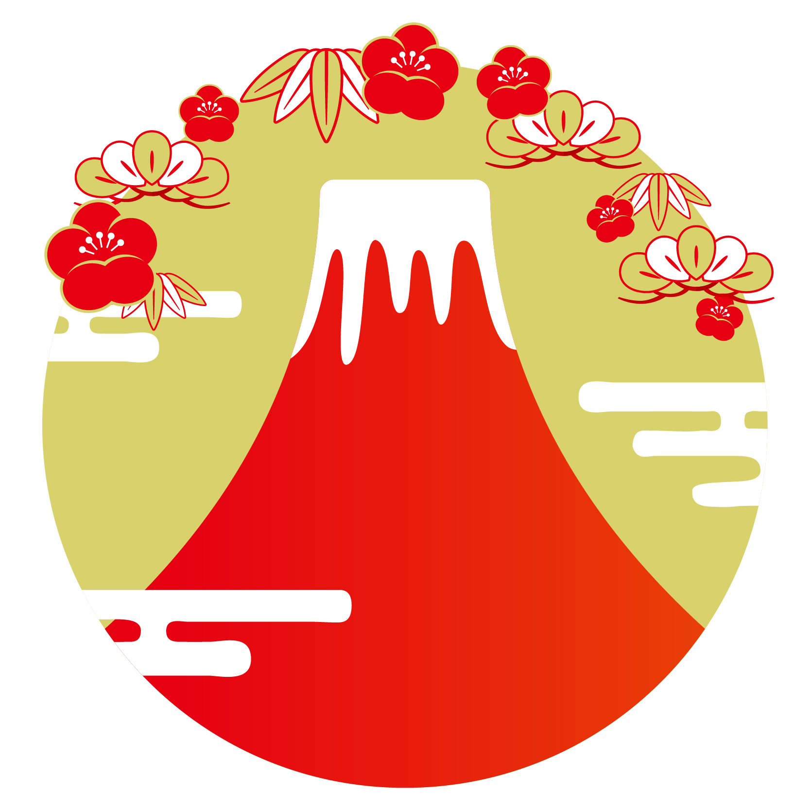 商用フリー 無料イラスト 富士山のイラスト 赤富士 Fujimountain001 商用ok フリー素材集 ナイスなイラスト