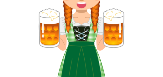 商用フリーイラスト_無料_10月_オクトーバーフェスト＿ビールを持つ女性_Oktoberfest_019