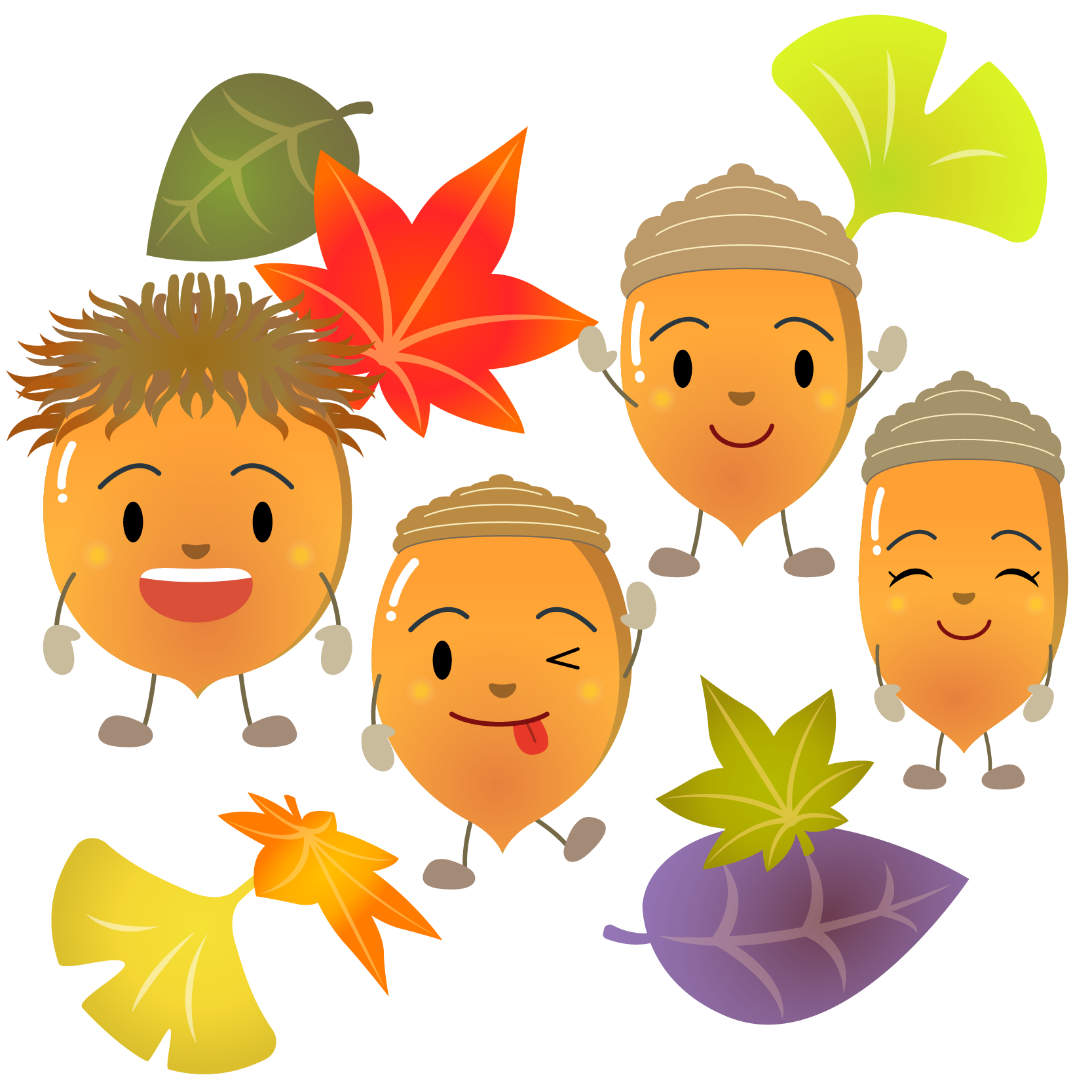 商用フリー 無料イラスト どんぐりのイラスト Acorn005 商用ok フリー素材集 ナイスなイラスト