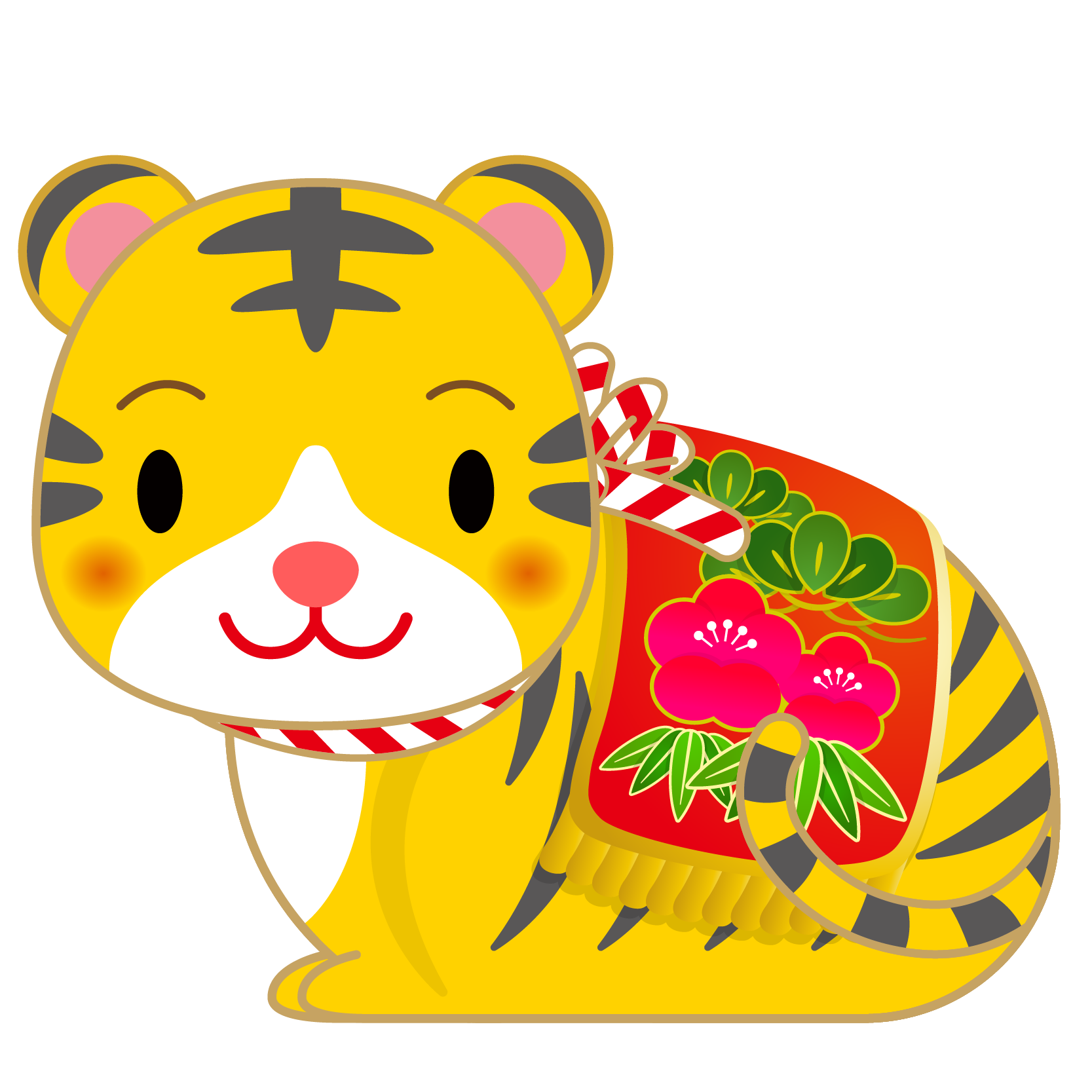 商用フリー 無料イラスト 干支 寅年 Tiger 虎 とらどし のイラスト Toradoshi015 商用ok フリー素材集 ナイスなイラスト