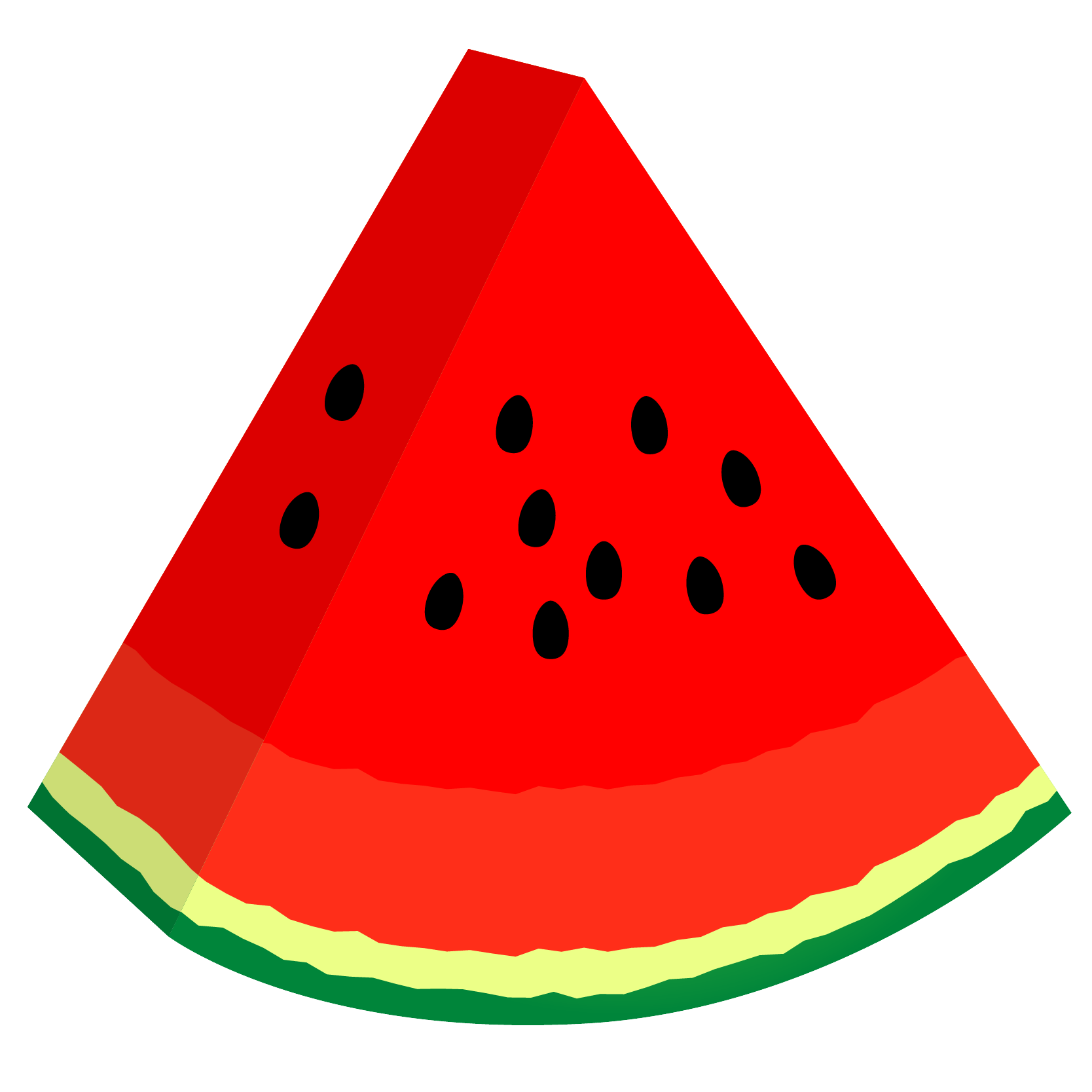 商用フリー 無料イラスト カットスイカのイラスト Watermelon002 商用ok フリー素材集 ナイスなイラスト