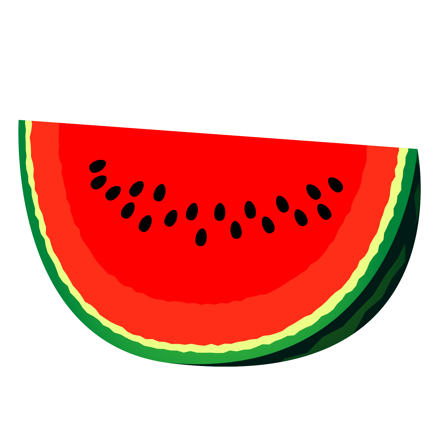 商用フリー 無料イラスト カットスイカのイラスト Watermelon004 商用ok フリー素材集 ナイスなイラスト