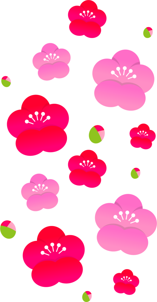 商用フリー・無料イラスト_梅の花のイラスト_Plum blossom011