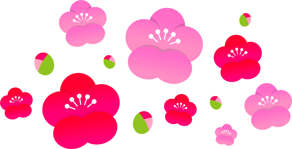 商用フリー・無料イラスト_梅の花のイラスト_Plum blossom012