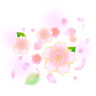 商用フリー・無料イラスト_桜の花のイラスト_Cherry Blossom008