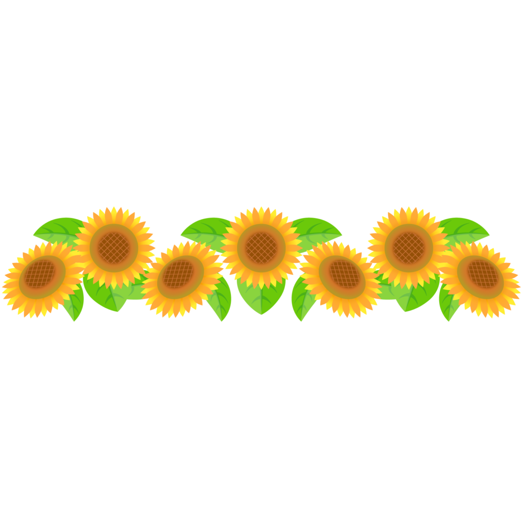 商用フリー・無料イラスト_ひまわり（向日葵）のイラスト_SunflowerIllustration009