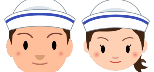【商用フリー・無料イラスト】水兵さん（男女）のかわいい顔イラスト007