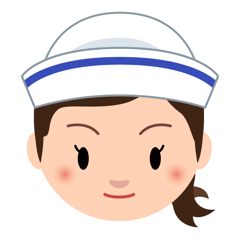 【商用フリー・無料イラスト】水兵さん(男女)のかわいい顔イラスト007